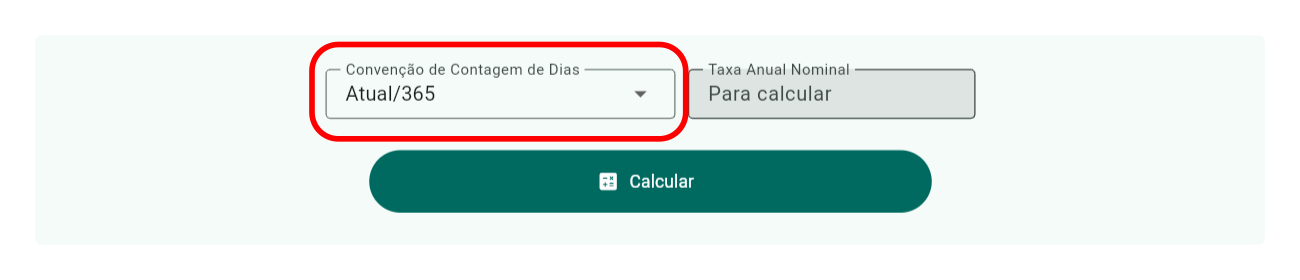 Menu Suspenso de Convenção