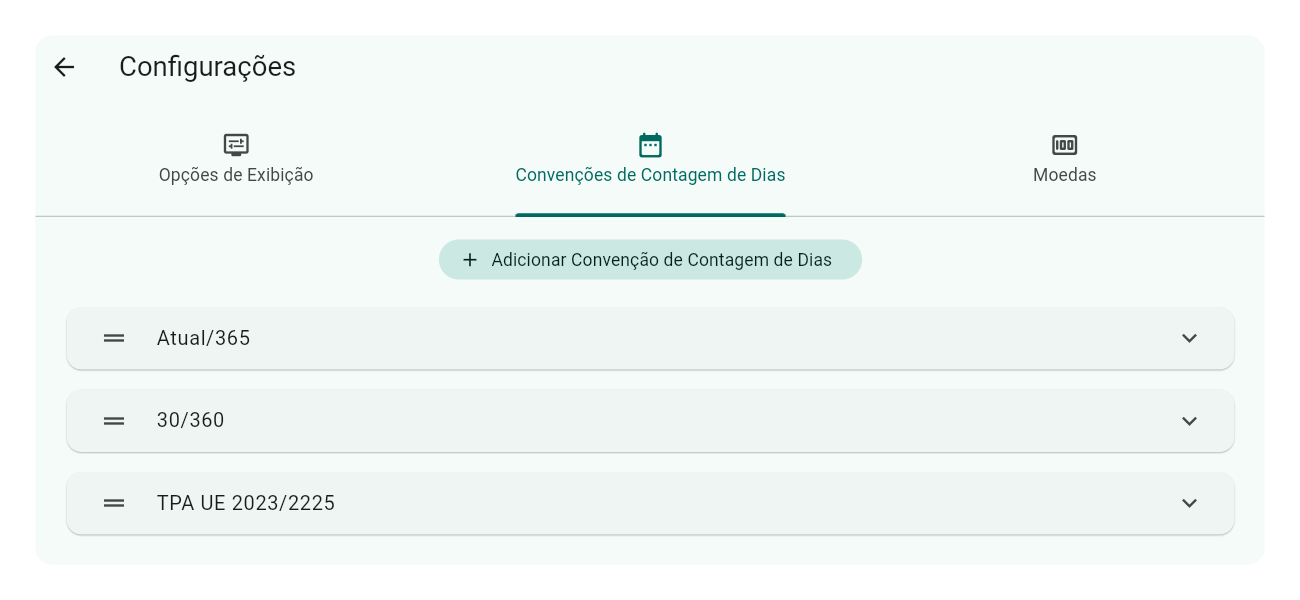 Lista de Convenções