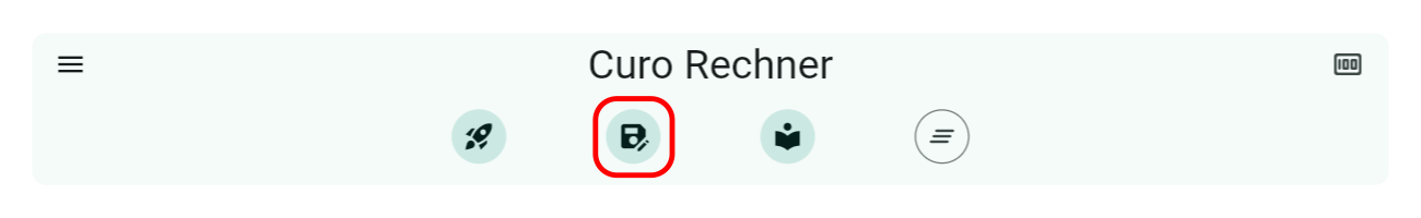Schaltfläche Vorlage speichern